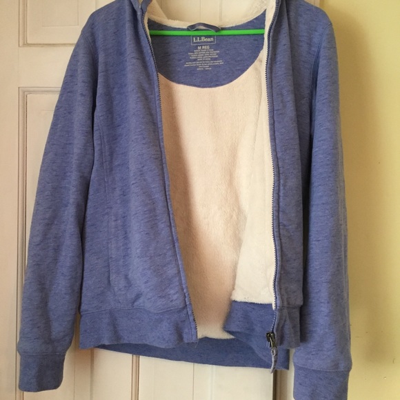 L.L. Bean Tops - L.L.Bean Periwinkle Purple Zipper Hoodie Medium